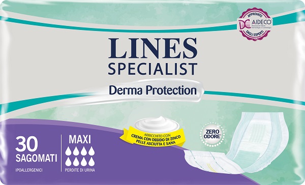 LINES SPECIALIST DERM PANNOLONE SAGOMATO MAXI 30 PEZZI - Farmacia Rossi2 - Farmacia Rossi 