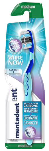 MENTADENT SPAZZOLINO WHITE NOW CARBON - Farmacia Rossi2 - Farmacia Rossi 