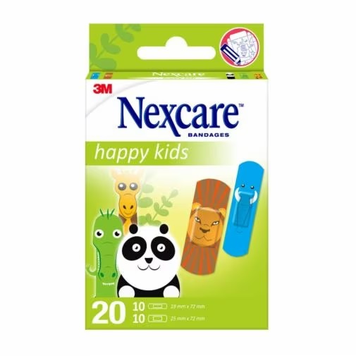 CEROTTI NEXCARE KIDS PLASTERS ANIMALS 20 PEZZI ASSORTITI - Farmacia Rossi2 - Farmacia Rossi 