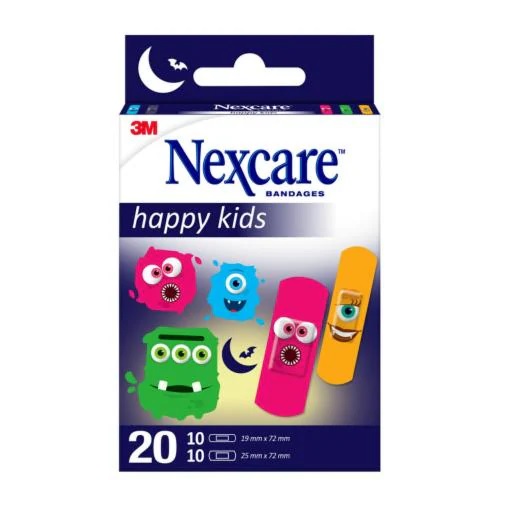 CEROTTI NEXCARE KIDS PLASTERS MONSTERS 20 PEZZI ASSORTITI - Farmacia Rossi2 - Farmacia Rossi 