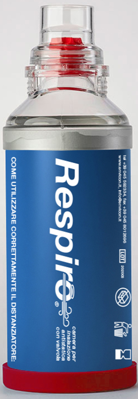DISTANZIATORE RESPIRO CAMERA PER INALAZIONE ANTISTATICA CON VALVOLA RESPIRO - Farmacia Rossi2 - Farmacia Rossi 