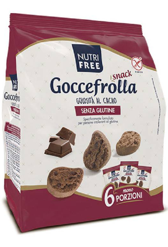 NUTRIFREE GOCCIOLOTTI CIOCCOLATO SNACK 40 G X 6 - Farmacia Rossi2 - Farmacia Rossi 