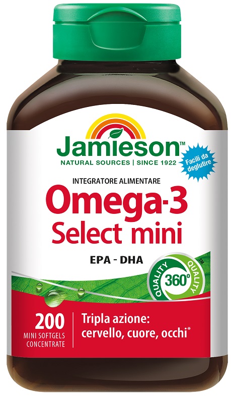 JAMIESON OMEGA 3 SELECT MINI 200 PERLE - Farmacia Rossi2 - Farmacia Rossi 
