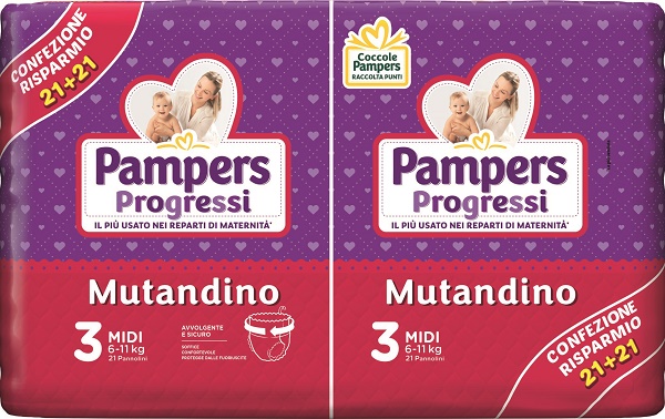 PAMPERS PROGRETGTGI MUTANDINO VP TG3 MIDI 42 PEZZI - Farmacia Rossi2 - Farmacia Rossi 