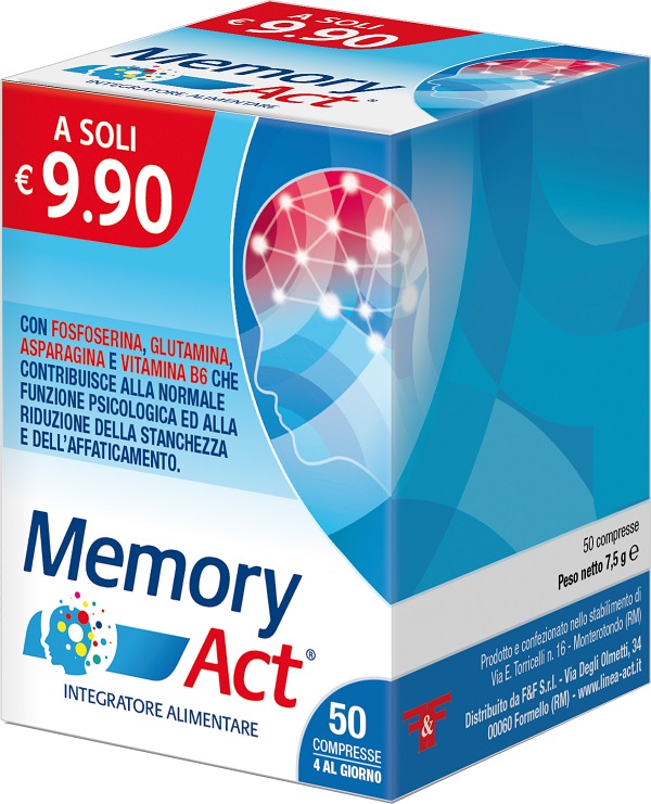 MEMORY ACT 50 COMPRESSE - Farmacia Rossi2 - Farmacia Rossi 