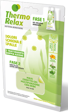 THERMO RELAX FITO GEL DOLORI SCHIENA E SPALLE FASE 2 MAXI CEROTTO GEL MULTIFUNZIONALE CON ERBE 1 PEZZO - Farmacia Rossi2 - Farmacia Rossi 