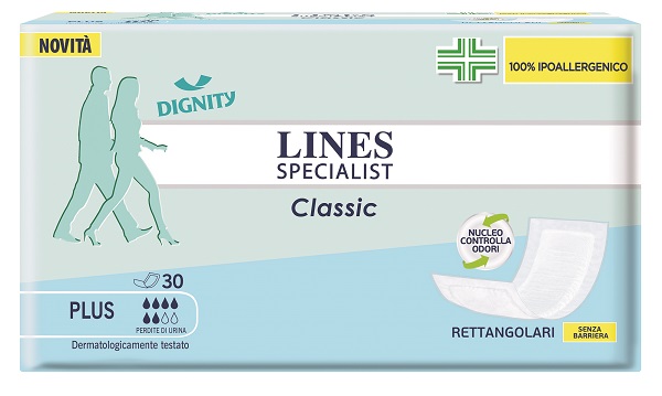 PANNOLONE LINES SPECIALIST CLASSIC RETTANGOLARE SENZA BARRIERA CONTROL 30 PEZZI - Farmacia Rossi2 - Farmacia Rossi 