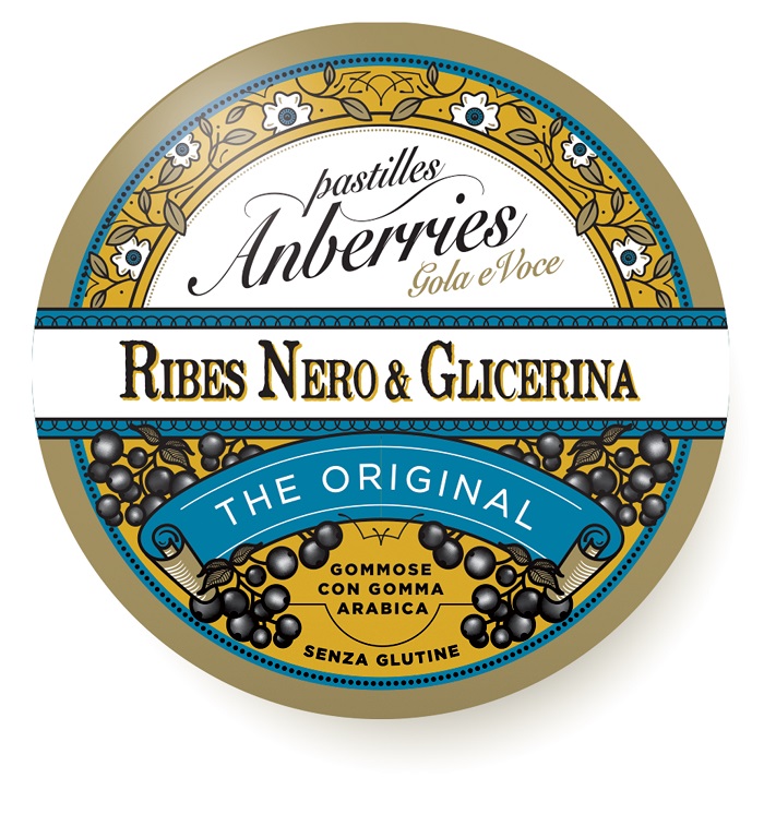 ANBERRIES CLASSICHE RIBES NERO & GLICERINA CARAMELLE 55 G - Farmacia Rossi2 - Farmacia Rossi 