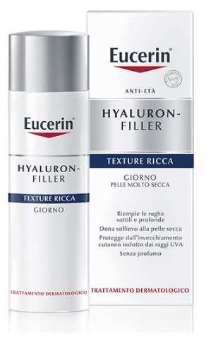 EUCERIN HYALURON-FILLER TEXTURE RICCA GIORNO 50 ML - Farmacia Rossi2 - Farmacia Rossi 