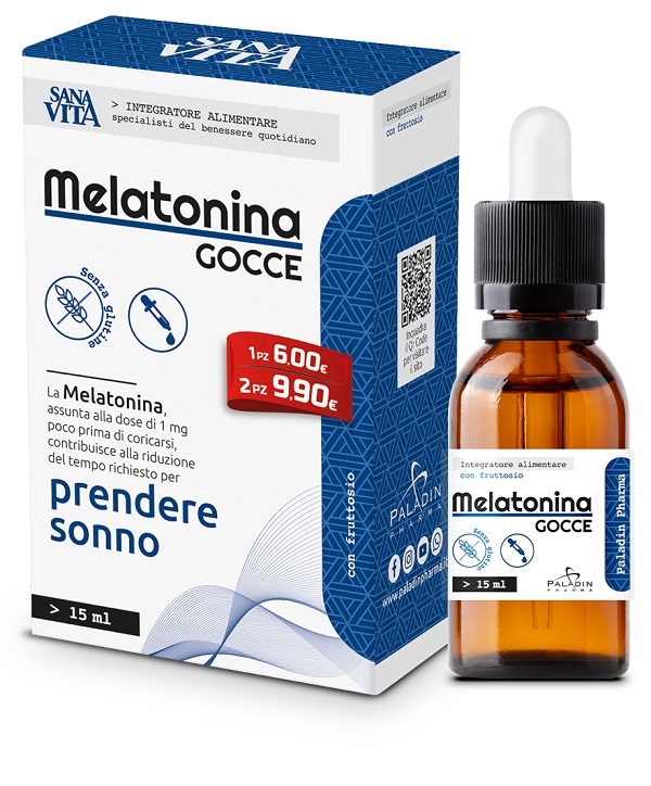 SANAVITA MELATONINA GOCCE 15 ML - Farmacia Rossi2 - Farmacia Rossi 