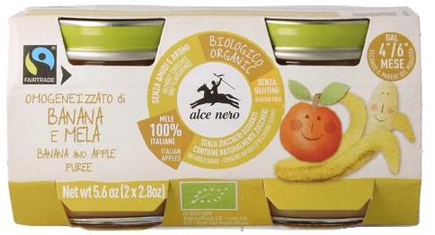 BABY FOOD BIO OMOGENEIZZATO BANANA/MELA 2 X 80 G - Farmacia Rossi2 - Farmacia Rossi 