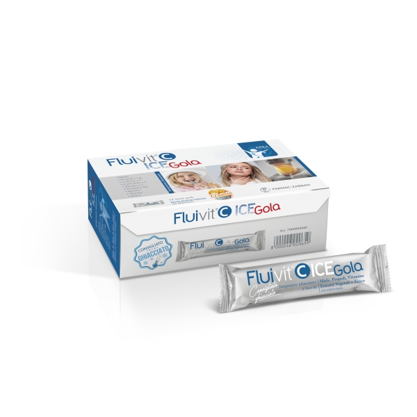 FLUIVIT C ICE GOLA 12 STICKPACK 12 ML - Farmacia Rossi2 - Farmacia Rossi 
