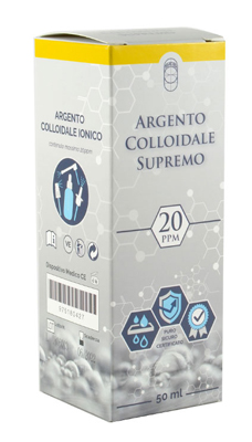 ARGENTO COLLOIDALE SUPREMO 20PPM CERTIFICATO SPRAY CON CONTAGOCCE + EROGATORE NASO + EROGATORE GOLA + EROGATORE PELLE - Farmacia Rossi2 - Farmacia Rossi 