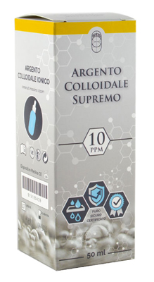 ARGENTO COLLOIDALE SUPREMO 10PPM CERTIFICATO CON CONTAGOCCE 50 ML - Farmacia Rossi2 - Farmacia Rossi 