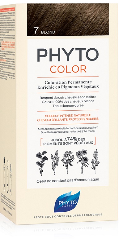 PHYTOCOLOR 7 BIONDO 1 LATTE + 1 CREMA + 1 MASCHERA + 1 PAIO DI GUANTI - Farmacia Rossi2 - Farmacia Rossi 