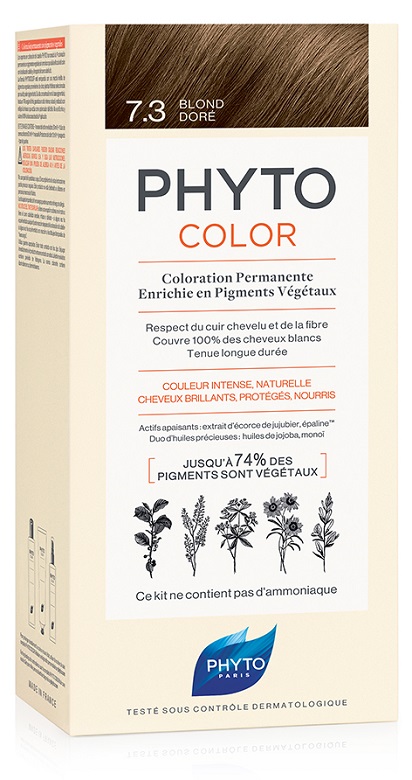 PHYTOCOLOR 7.3 BIONDO DORATO 1 LATTE + 1 CREMA + 1 MASCHERA + 1 PAIO DI GUANTI - Farmacia Rossi2 - Farmacia Rossi 
