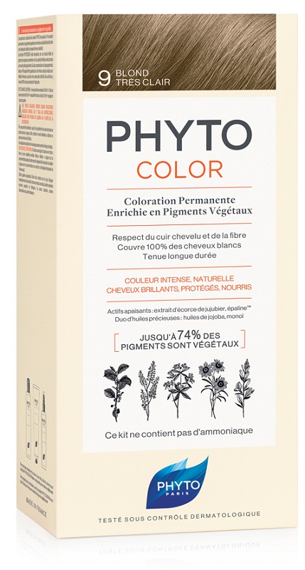 PHYTOCOLOR 9 BIONDO CHIARISS 1 LATTE + 1 CREMA + 1 MASCHERA + 1 PAIO DI GUANTI - Farmacia Rossi2 - Farmacia Rossi 