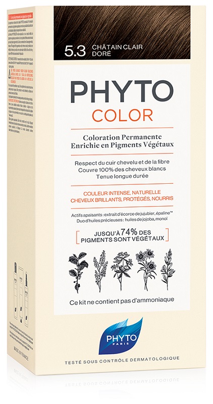 PHYTOCOLOR 5,3 CASTANO CHIARO DORATO LATTE + CREMA + MASCHERA + PAIO DI GUANTI - Farmacia Rossi2 - Farmacia Rossi 