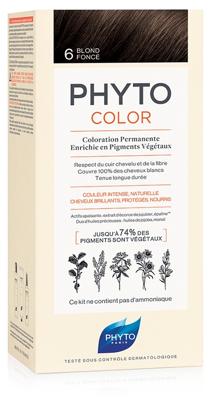 PHYTOCOLOR 6 BIONDO SCURO 1 LATTE+ 1 CREMA + 1 MASCHERA + 1 PAIO DI GUANTI - Farmacia Rossi2 - Farmacia Rossi 