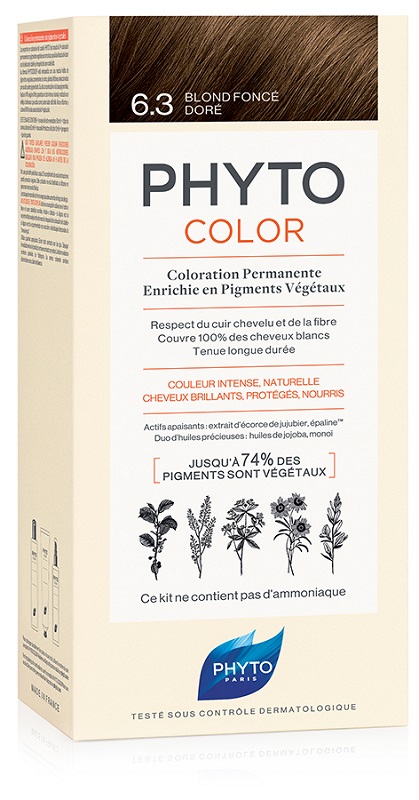 PHYTOCOLOR 6.3 BIONDO SCU DOR 1 LATTE + 1 CREMA + 1 MASCHERA + 1 PAIO DI GUANTI - Farmacia Rossi2 - Farmacia Rossi 