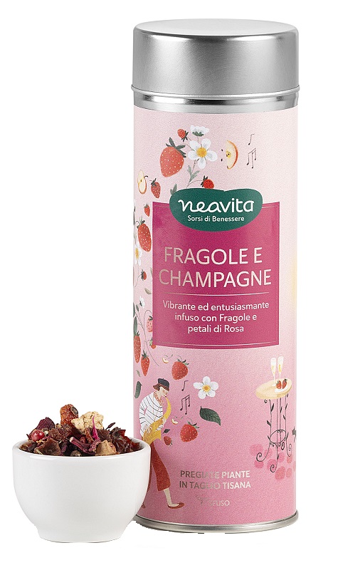 NEAVITA INFUSO FRAGOLE CHAMPAGNE 100 G - Farmacia Rossi2 - Farmacia Rossi 