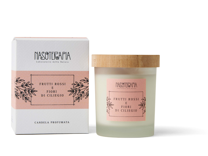 CANDELA FRUTTI ROSSI E FIORI DI CILIEGIO - Farmacia Rossi2 - Farmacia Rossi 