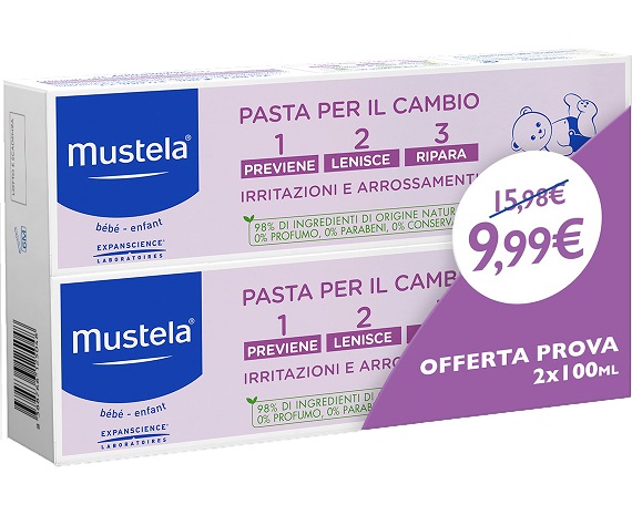 MUSTELA BIPACK PASTA CAMBIO 2 X 100 ML - Farmacia Rossi2 - Farmacia Rossi 