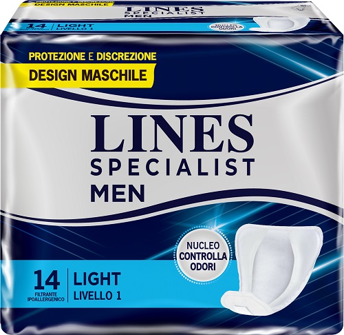 PANNOLONI LINES SPECIALIST MEN LIVELLO 1 14 PEZZI - Farmacia Rossi2 - Farmacia Rossi 