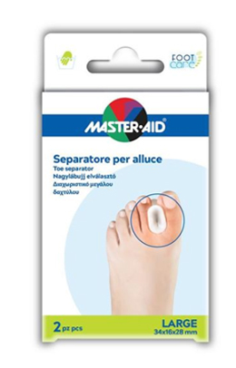 SEPARATORE DITA IN GEL MASTER-AID PER ALLUCE L 2 PEZZI - Farmacia Rossi2 - Farmacia Rossi 