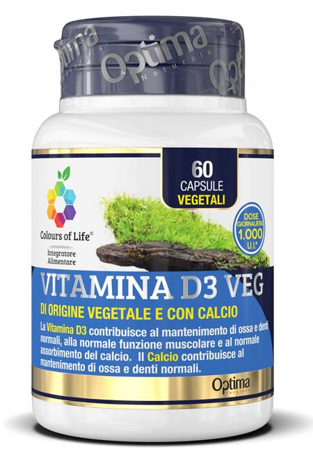 COLOURS OF LIFE VITAMINA D3 VEG 60 CAPSULE 500 MG - Farmacia Rossi2 - Farmacia Rossi 