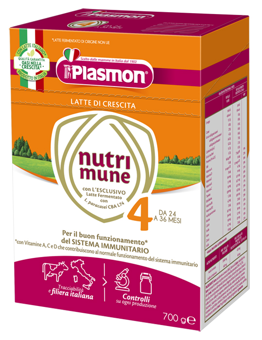 PLASMON NUTRIMUNE LATTE STAGE 4 POLVERE 700 G - Farmacia Rossi2 - Farmacia Rossi 