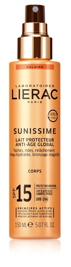 LIERAC SUNISSIME LATTE CORPO SPF15 150 ML - Farmacia Rossi2 - Farmacia Rossi 