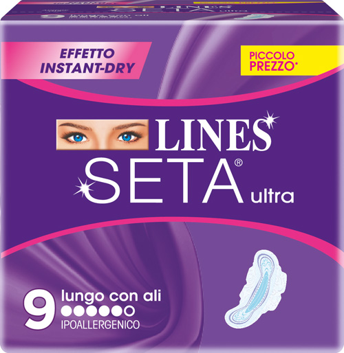 LINES SETA ULTRA ASSORBENTI LUNGHI 9 PEZZI - Farmacia Rossi2 - Farmacia Rossi 