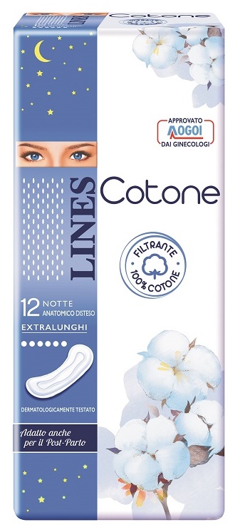 LINES COTONE NON ULTRA NOTTE DISTESI 12 PEZZI - Farmacia Rossi2 - Farmacia Rossi 
