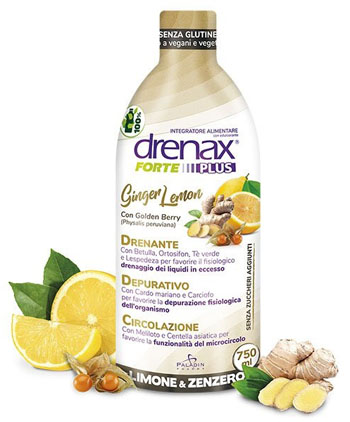 DRENAX FORTE PLUS GINGER LEMON 750 ML - Farmacia Rossi2 - Farmacia Rossi 