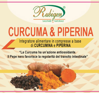 CURCUMA & PIPERINA RUBIGEN 120 COMPRESSE DA 500 MG - Farmacia Rossi2 - Farmacia Rossi 