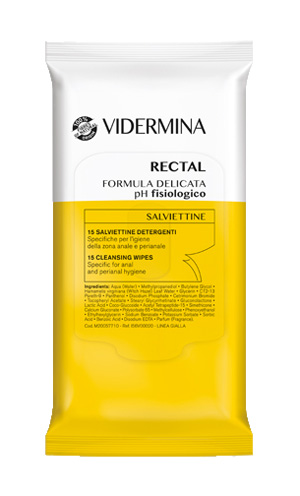 VIDERMINA RECTAL SALVIETTINE 15 PEZZI - Farmacia Rossi2 - Farmacia Rossi 
