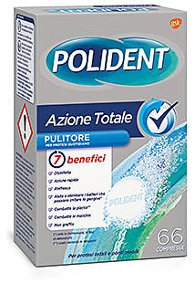 POLIDENT AZIONE TOTALE 66 COMPRESSE PULITORE PER PROTESI QUOTIDIANO - Farmacia Rossi2 - Farmacia Rossi 