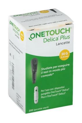 LANCETTE PUNGIDITO ONETOUCH DELICA PLUS 200 PEZZI - Farmacia Rossi2 - Farmacia Rossi 
