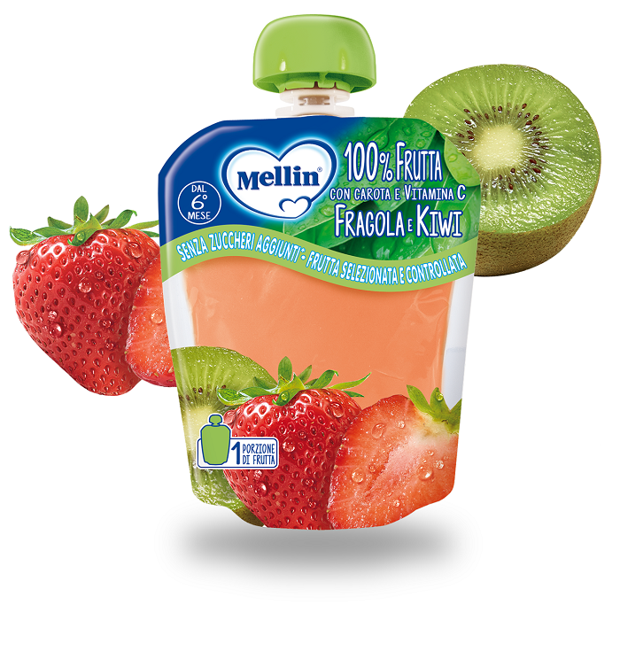 MELLIN POUCH FRAGOLA KIWI 90 G - Farmacia Rossi2 - Farmacia Rossi 
