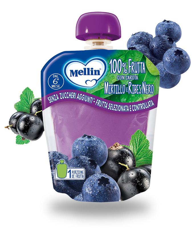 MELLIN POUCH MIRTILLO/RIBES 90 G - Farmacia Rossi2 - Farmacia Rossi 