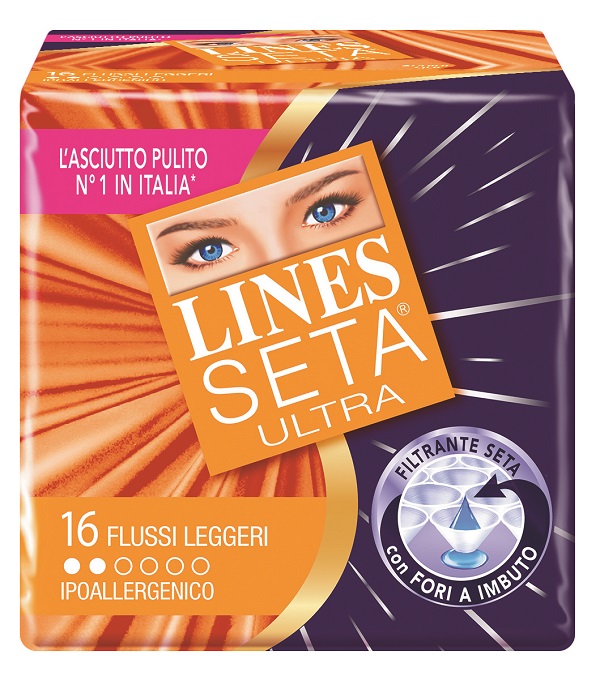 ASSORBENTE LINES SETA ULTRA LEGGERO 16 PEZZI - Farmacia Rossi2 - Farmacia Rossi 
