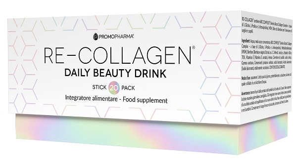 RE-COLLAGEN DAILY BEAUTY DRINK 20 STICK PACK X 12 ML - Farmacia Rossi2 - Farmacia Rossi 