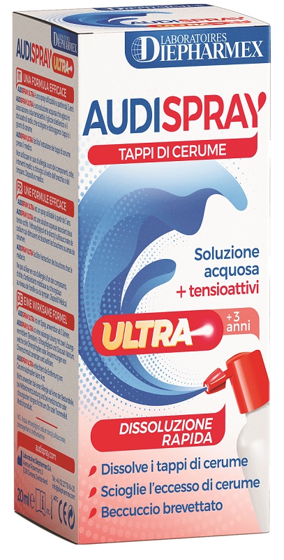 AUDISPRAY ULTRA SOLUZIONE ACQUOSA + TENSIOATTIVI SPRAY 20 ML - Farmacia Rossi2 - Farmacia Rossi 