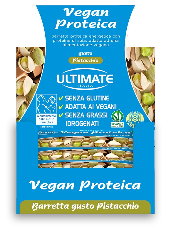 ULTIMATE BARRETTA VEGAN PROTEICA PISTACCHIO 24 X 40 G - Farmacia Rossi2 - Farmacia Rossi 