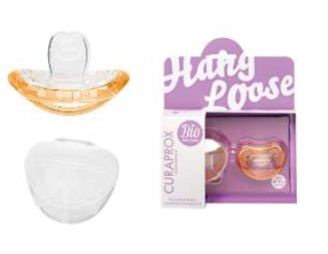 CURAPROX BABY SUCCHIETTO 2 PEZZI TG 0 COLORE ARANCIO + SCATOLA PER IGIENIZZAZIONE - Farmacia Rossi2 - Farmacia Rossi 