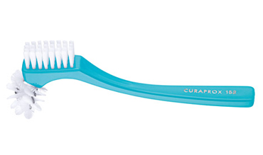 CURAPROX BDC SPAZZOLINO BREVETTATO PER DENTIERE 1 PEZZO COLORE AZZURRO - Farmacia Rossi2 - Farmacia Rossi 