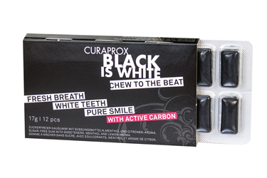 CURAPROX BLACK IS WHITE TO GO CHEWING GUM SLEEVE 12 PEZZI - Farmacia Rossi2 - Farmacia Rossi 