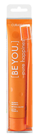 CURAPROX BE YOU PURE HAPPINESS PESCA E ALBICOCCA 1 DENTIFRICIO 90 ML + 1 SPAZZOLINO CS 5460 - Farmacia Rossi2 - Farmacia Rossi 