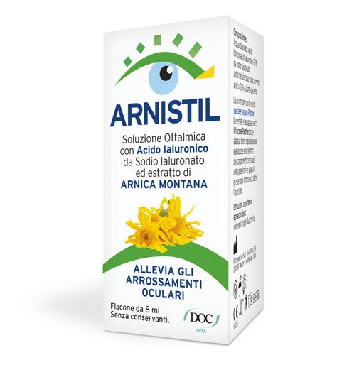 ARNISTIL SOLUZIONE OFTALMICA ACIDO IALURONICO 0,2% + ESTRATTO DI ARNICA MONTANA 0,1% FLACONE 8 ML - Farmacia Rossi2 - Farmacia Rossi 